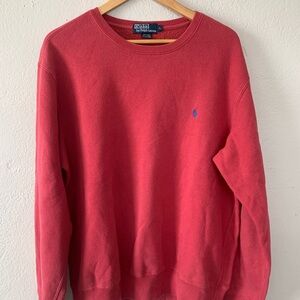 Ralph Lauren Men's Red Crewneck Sweater